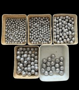 Timah Pancing Bentuk Bulat Bandul Pancing - Model Bulat dengan Beberapa Ukuran - No. 2, 3, 4, 5, 6 (Isi Sesuai Pilihan) - Harga Perbungkus