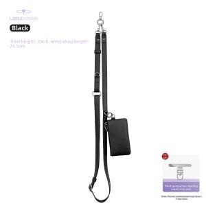 LEEU DESIGN | Anti-Loss Anti-Theft Long Phone Case with Strap 3-in-1 Phone Crossbody Bag Leather