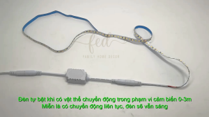 Công tắc Radar công tắc cảm biến chuyển động DC5V-12V công tắc bật/tắt tự động trong nhà cho đèn led nội thất đèn tranh