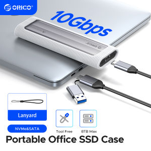 2 อะแดปเตอร์ SATA SSD Enclosure NVMe สำหรับแล็ปท็อปมือถือ - ปราศจากเครื่องมือ 2 In 1ชนิดสายเคเบิลชนิด C USB 3