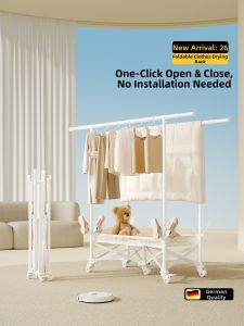 MINGZHI | Folding Floor Clothes Drying Rack
