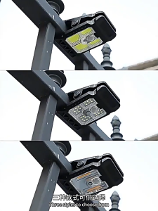 Waterproof Solar LED Lights Clip-On Lights for Outdoor Courtyards Home Outdoor Garden Stair Lights Fence Lights IP65太阳能灯