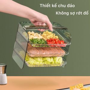 Khay đĩa tầng tiện dụng kệ để thức ăn nhiều ngăn