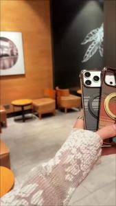 Luxury Carbon Fiber Magnetic Case for iPhone 18 Pro Max 17 14 15 16 360 Rotating Ring Stand Wireless Electroplate Bumper Cover