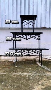 Modern โต๊ะแคมป์ปิ้ง แบบพกพา โต๊ะพับได้ Folding table แบบพกพา กลางแจ้ง ในร่ม แคมป์ปิ้งปิกนิก รับน้ําหนักได้ 150 กก. ติดตั้งเร็ว