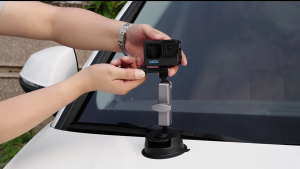 Aluminum Alloy Action Camera Suction Cup Motorcycle Bicycle Mount Dji Action 5 Pro / Insta360 X5 / Gopro Holder