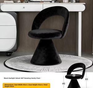 MU FENG ZHI NAN | Makeup Chair Soft Padding Solid Wood High-End