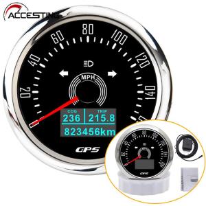 85MM 200KMH/160MPH 3 in 1 GPS Speedometer With GPS Antenna 7 Color Backlight For Motorcycle Marine Boat Car Truck Speed Gauge Meter