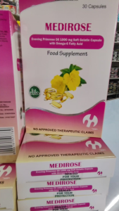 MEDIROSE Evening Primrose Oil 1000mg (30s/box)