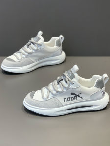 Mens Breathable Mesh Sporty Casual Shoes Soft Bottom Heightening Dad Shoes Summer New Arrival Fashionable Outdoor Leisure Footwear