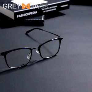 Grey Jack Kacamata Antiradiasi Blueray Kotak TR+Metal Ringan Fashion Pria Wanita Simple Bisa Minus Anti radiasi Bluecromic 4028