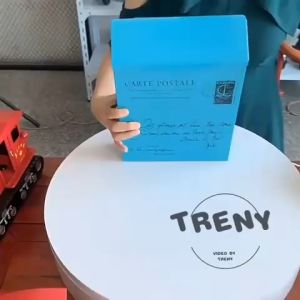 TRENY Spray Paint Metal Letter Box Mailbox Outdoor Peti Pos Surat Post Box with Lock 信箱