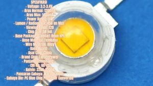 Led HPL 5W 3200K LED DRL Warm Strobo Tembak Dony Luby Senter Lattice 1.4A