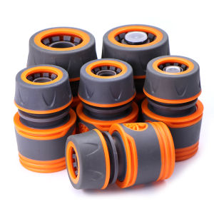 2PCS 1/2" 3/4" Garden Hose Adapter with 16mm Quick Connector Stop Water Coupler Joints Irrigation Tube Connect Repair Extender