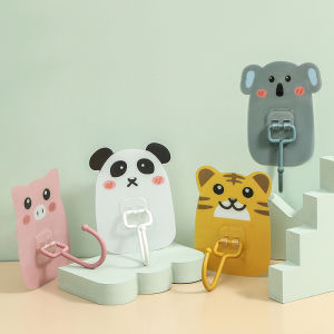 ตะขอแขวน สัตว์น่ารัก ติดผนัง ตะขอแขวนใหญ่ ติดแน่น ไม่ต้องเจาะ