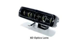 6-Inch 25W Mini LED Light Bar - WHITE Auxiliary Fog Light with 6D Lens Wide Voltage (12-24V) Waterproof Spot Beam for Cars Trucks Off-Road