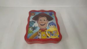 Disney Pixar Happier Tin Gift Set With Story & Activity Books Stickers & Press-Outs For Kids