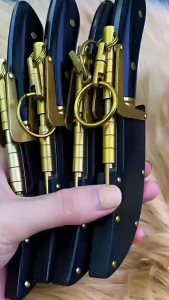 PISAU SURVIVAL DENGAN SARUNG KULIT kamimurah PISAU DORI JEPANG SUPER TAJAM PISAU GANTUNGAN KUNCI PISAU DAPUR DAGING + SARUNG