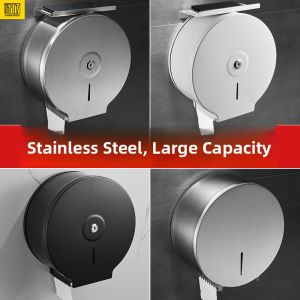 JIAWENHUA | Stainless Steel Large Roll Toilet Paper Holder