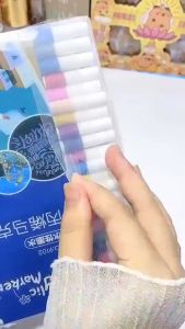 Bút Màu Acrylic Marker 48 Màu – Vẽ Được Trên Đá Gỗ Giày Vải Ly Sứ – Mực Đậm Không Bay Màu