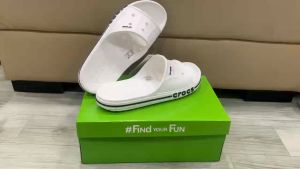 Dép quai ngang crocs chuẩn xịn chống hôi chân nhựa tế bào êm mềm đúc liền khối siêu bền đi mưa lội nước đi biển band baya màu trắng Dép Nhiều Size Eu Cho Mọi Người - Lazada