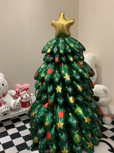 Christmas Standing Santa Claus Snowman Aluminum Film Balloon Christmas Holiday Party Decoration 2025 Party Supplies