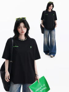 zuocisankon | Oversized Black Short Sleeve T-Shirt