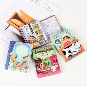 Cartoon Crayon Shin-Chan Magnetic Notebook Coil Notebook Agenda Weekly Notepad Diary Student Study Supplies Boys Girls Gift