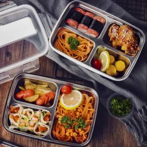 Large 304 Stainless Steel Bento Box