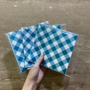 Wrap Paper / Baking Paper Motif KOTAK SERBET uk 15 x 15 cm ~ 50 PCS. LEBIH TEBAL 41 GSM