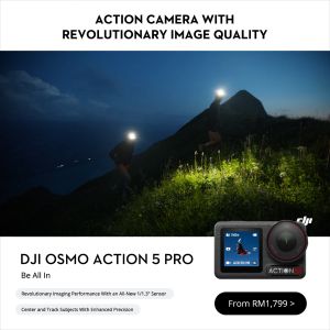 DJI Osmo Action 5 Pro - Action Camera | Revolutionary Imaging Performance With an All-New 1/1.3″ Sensor | Center and Track Subjects With Enhanced Precision | Dual OLED High-Brightness Touchscreens | Robust Stabilization With 360° HorizonSteady