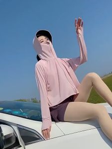 🔥MUST BUY🔥UPF50+ Women Spring and Summer Ice Silk Sun UV Protection Long-Sleeve Jacket Thin Cooling Breathable Material