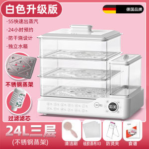 Multifunctional Electric Steamer For Home Cooking Three-Layer Transparent Steam Box External Visual Water Tank Automatic Insulation Electric Caldron
