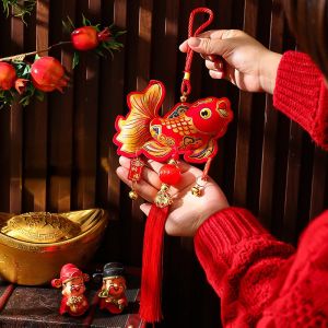 Good Fortune Chinese New Year Pendants Best Wishes Good Luck Spring Festival Decorations Red Get Rich Chinese Lucky Ornament