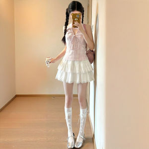 XIANYIJIAO | French Sweet A-Line Short Skirt