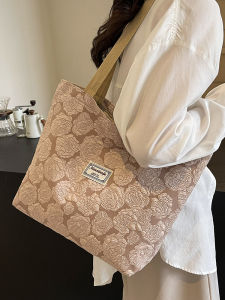 กระเป๋าผ้าใบ Tote สำหรับใส่ของทำงาน กระเป๋าเดินทางขนาดใหญ่ กระเป๋าสะพายไหล่แบบมีซิป กระเป๋าสะพายไหล่แบบหนังสือ กระเป๋าสะพายไหล่แบบลำลอง กระเป๋าใส่ของที่มีความจุขนาดใหญ่