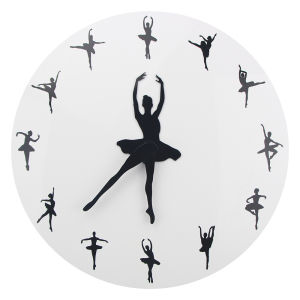 YYBAIO | Simplicity Acrylic Ballet Creative 3D Wall Clock