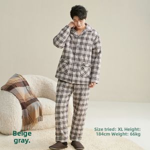 Insulated Three-layer Quilted Pajamas