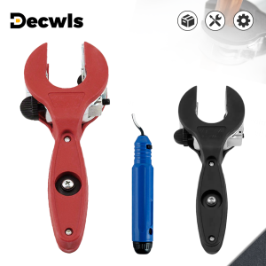 เครื่องตัดท่อแบบมีเฟืองฟันเฟือง 8-29 มม. เครื่องมือตัด DIY 2-in-1 เครื่องตัดท่อทองแดง 5/16" ถึง 1-1/8" เครื่องตัดท่ออลูมิเนียม เครื่องตัดท่อ PVC เครื่องมือลบคม (อุปกรณ์เสริม) เครื่องตัดท่อแบบใช้มือ