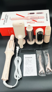Maxgroom 5-in-1 Hair Styling Curler Fully Automatic 32MM Curling iron Multifunctional Five-in-One Head-Changing Corn Clip Egg Curler Straight Hair Comb Long-Lasting Dual-Use Without Damaging Hair