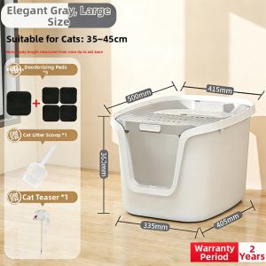 sunsun | Odor Blocking Fully Enclosed Top-Entry Cat Litter Box