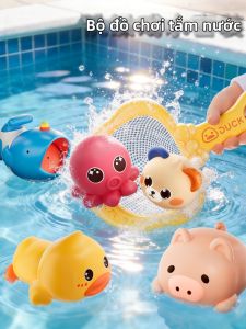 TEMiTANGMI | Bộ Đồ Chơi Tắm Thời Gian Tắm Bé Vịt