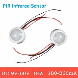 2PCS/Pack DC9V~24V PIR Infrared Motion Automatic Sensor Detector Smart IR Light Switch  Human Body Induction Indoor Outdoor Lamp