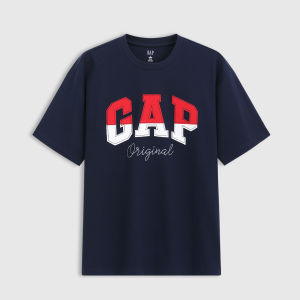 Gap | Two-tone Logo Patched Cotton Short Sleeve T-shirt