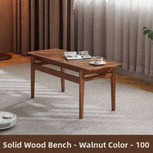 DONGMU | Soft Padded Solid Wood Bench for Dining Table