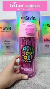 My Style TM 1317 DIY Dual Functions Drink TRITAN Bottle 600ml for Girls - Botol Minum DIY Dual Fungsi