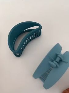 EUNSEO Jepit Rambut Matte Sabit 7cm Semi Circle Matte Hair Claw Clips Fashion Korea