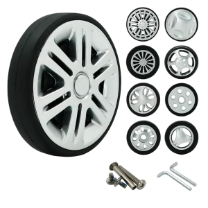 Luggage Wheel Accessories Universal Wheel Replacement Pull Rod Suitcase Wheel Replacement Travel Bag Parts Rolling Repair