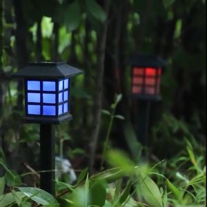 Solar LED Lampu Lawn Lamp Outdoor Landscape Yard Light Garden Waterproof Decorative Lighting Lamp