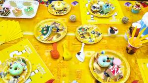 Potdemiel | 112pcs Bowser King Koopa Party Decorations - Bowser King Koopa Plates Banner Cake Toppers Tablecloth Etc Birthday Party Supplies